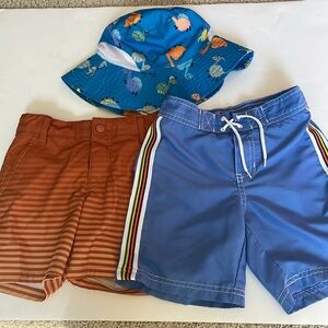 Bundle: Hat, 2 pairs of swimming shorts